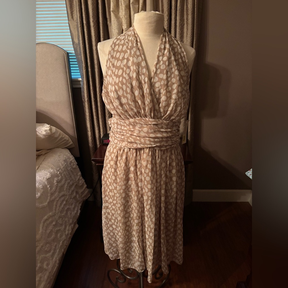Elegant Polka Dot Dress